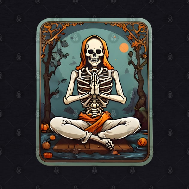 Meditation Skeleton by VivaLaRetro